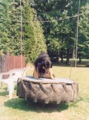 Jadzea een beetje onwennig op training