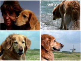 Danja en Jacobine op hun lievelingsplek in Schellinkhout aan het IJsselmeer...