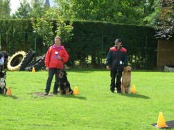 Jazea & Axel beetje nerveus aan de start...