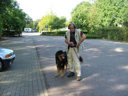 Marc en Arie de enige moedige wandelaar.