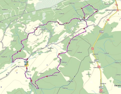 De wandeling in beeld...