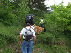Met een volle maag...dadelijk stevig klimmen.