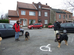 De twee eerst aangekomenen.