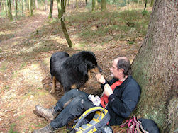 Ook Arie geniet van de middagpauze!