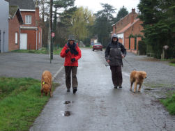 Een alternatieve route in de regen.