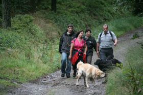 Iedereen geniet van de natuur.