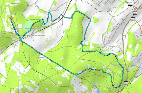 Hier kan je de wandeling  bekijken...