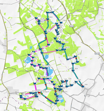 Hier kan je de wandeling met wat moeite bekijken...