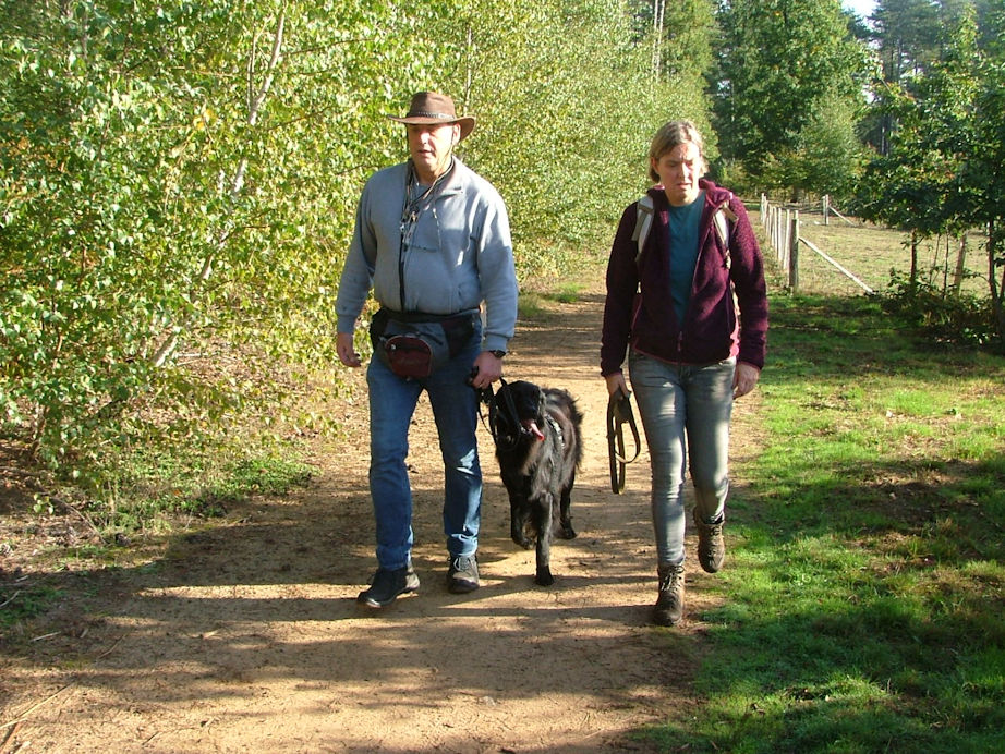 Prachtig weer op de wandeling is altijd een pluspunt.