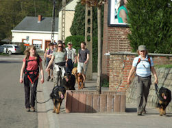 Moe en voldaan terug naar Start.