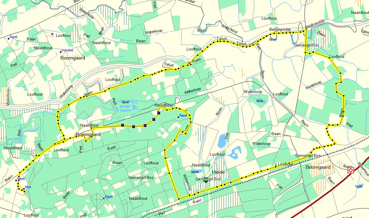 De wandeling te Rotselaar 10-04-2011.