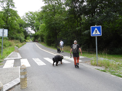 Terug op de geplande route, na een kleine omweg.