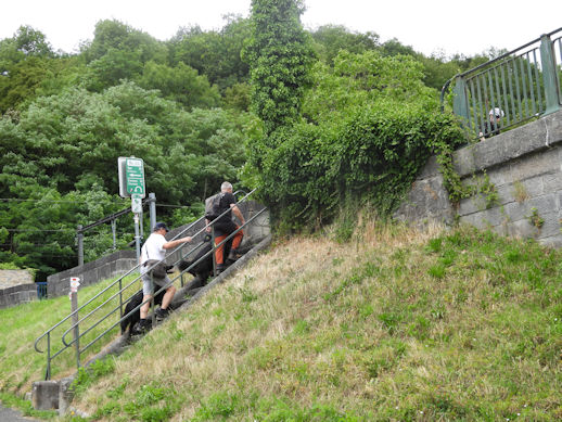 Trapje op voor de laatste kilometers.