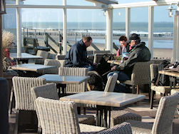 Na 9 km een welverdiende tussenstop!