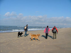 Nog even uitwaaien op het strand...