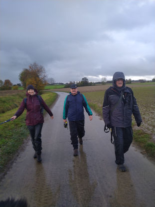 Hier ging het wandelen nog vlot.