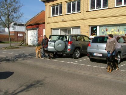 De hondjes veschenen ook op het toneel...