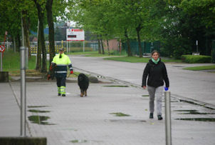 Gelukt! Met de tong tot op de grond...