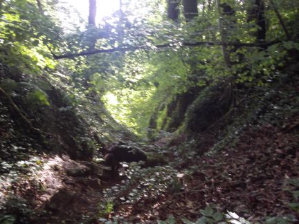 Door de rivierbedding, prachtig!