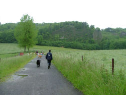 De laatste klim naar les Roches Noires.