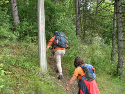 De eerste klim naar de Fondery des Chiens.
