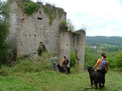 Prachtige burcht, maar waar moeten wij naar beneden?