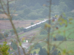 Een authentieke stoomtrein.