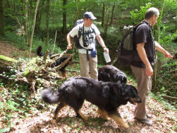 Even zoeken waar we juist naar beneden moeten.