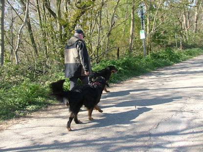 Hier kwamen we wat fietsers tegen...