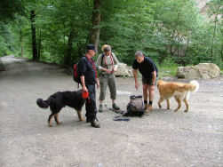Na de klim...eerst wat kledij uitspelen.